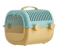 Hamster Cage Take out special dual tone hamster cage with water bottle portable and(Blue Orange)