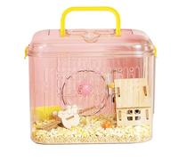 Hamster cage transparent acrylic portable large space for outdoor use Hamster Travel Cage