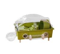 Hamster Cage | Transparent Nesting Enclosure | Small Indoor Animal Habitat: Hedgehogs, Chinchillas, Rabbits, Dwarf Gerbils, Hamsters, Ferrets | in The Pet House
