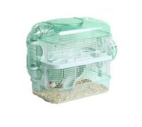 Hamster Cage Two-Story Escape-Proof Villa Habitat Kit for Syrian, Dwarf, and Gerbil Mice - Oversized Luxury House with Safe Design
