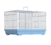 Hamster Cage White wire hamster cage spacious small pet habitat detachable blue base