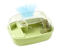 Hamster Cage with Exercise Wheel Portable House | Travel Small Hamster Cage for Bunny Ferret Mouse Gerbil Small Animal Sleeping Enrichment Boredom Play