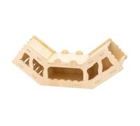 Hamster Cage Wooden Tunnel Natural Hollow Exercise Exploring Toy