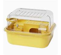 Hamster Cages Acrylic hamster cage with double layered spaciousness for breeding golden bears(Yellow)