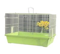 Hamster Cages Elevated chassis hamster cage small pet villa home indoor(Green)