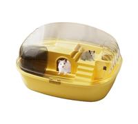 Hamster Cages & Habitats, Sirius Hamster Cage - Interactive Fun House Cage Transparent for Small Animals | Gerbil Cage with 13.98 x 10.83 x 7.87 Inches,