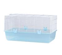 Hamster Cages Hamster basic cage 80cm large simple golden bear high chassis(Blue)