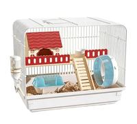 Hamster Cages Hamster cage base large space grid white minimalist double-layer