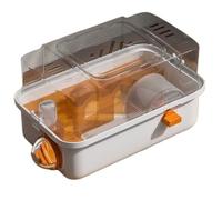 Hamster Cages Hamster cage spacious small villa transparent novice raising creating scenery(Orange)