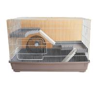 Hamster Cages Hamster cage with double layered spacious space and running wheels(Blue)
