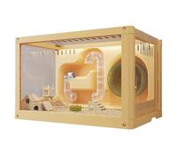 Hamster Cages Oversized luxury villa landscape with transparent strip tunnel hamster cage