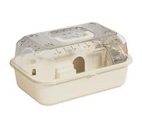 Hamster Cages Spacious hamster cage acrylic villa indoor golden bear nest(Off white)