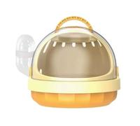 hamster cages Take out portable take cage with water bottle small hamster rodent cage(Yellow)