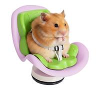 Hamster Car Seat, Clips-on & Adhesive Hamster Travel Car Harness Carrier Breathable Small Animals Vent Carrier for Hamsters, Gerbils, Guinea Pigs, Mice