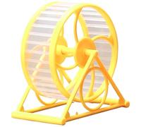 Hamster CarHamster Wheel with Stand, 5x5x2 Inch Silent Hamster Ball, Keep Healthy & Breathable Toys for Dwarf Hamsters Small Pets to Increase Activity, Yellow Toys Dwarf