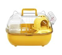 Hamster Carrier- animal carrier, Hamster Travel Cage | Portable Outing Crate Transparent Removable Safety Design Escape Proof Travel Habitat Extra Large Luxury Villa Small Animal Cage