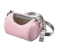 Hamster Carrier Bag - Cylinder Shape Plush Backpack | With Water Bottle for Reptiles, Birds, Rabbits, Squirrels, Guinea Pigs, and Small Animals