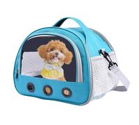 Hamster Carrier Bag, Portable Small Animal Travel Tote, Transparent Window, Breathable Lightweight Design, Guinea Pig, Bunny, Outdoor Trips, 600g 22x19x18cm Pink Black Blue