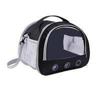 Hamster Carrier Bag, Portable Small Animal Travel Tote, Transparent Window, Breathable Lightweight Design, Guinea Pig, Bunny, Outdoor Trips, 600g 22x19x18cm Pink Black Blue
