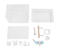Hamster Carrier Cage | Chew Acrylic Small Animal Carry Case for Hamsters/Golden Bears/Chinchilla | Portable & Transparent Pet Travel Case