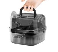 Hamster Carrier Cage Double Layer Breath Cage | Carry Bag with Handle - for Gerbils, Guinea Pigs, Mice, Rabbits, Chinchillas, Hiking, Camping,