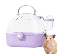 Hamster Carrier Cage for Transport, Excursion Bag - Small Pet Carrier Case, Panorama Transparent View Water Bottle for Outdoor Transport Wild
