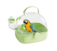 Hamster Carrier Cage - PVC Small Animal Carrier With Water Bottle,Spacious Pet Bird Carrying Accessory for Hedgehog Macaws Cockatiels Sparrow Parakeet Lovebirds Conures