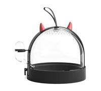 Hamster Carrier Cage - Small Animal Travel Container with 180° Revolving Side Door | Safe Transport Carrier for Gerbils, Hedgehogs and Mice | Ventilated Portable Habitats for Veterinary Visits and
