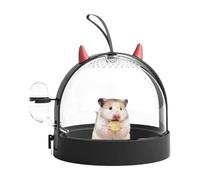 Hamster Carrier - Clear Hamster Exit Cage | Take Out Cage Portable Sugar Glider | Small Animal Transport Container with 180 Degree Side Revolving Door | Cage