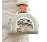 Hamster Carrier for Small Animals - Breathable Shoulder Tote Bag Lightweight Hanging Carrier Bag Pet Safe Travel Solution | Outdoor Veterinary Travel