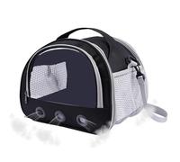 Hamster Carrier, Portable Small Animal Travel Bag, Transparent Window Hand Bag with a Comfortable Handle for Hamsters, Guinea Pigs and Other Small Animals, 8.66 x 7.48 x 7.09 Inches