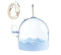 Hamster Carrier, Portable Travel Cage for Adjustable Shoulder Strap, Pet Supplies with Ventilated Design, Outdoor Cage for Play Forage Grooming Feeding, 7.87x7.09x7.09 inches