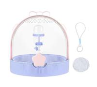 Hamster Carrier - Travel Cage for Dwarf and Hedgehog Hamster | Transparent Accessory with Water Bottle for Ferret Mouse Vole - Outdoor Holiday Walk Rabbit