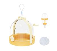 Hamster Carrier | Travel Cage for Hamster Dwarf and Hedgehog, Accessory for Pets Transparent with Water Bottle for Hedgehog Ferret Gerbil, Ideal for Travelling Holidays Camping