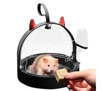 Hamster Carrier Travel Cage, Small Carrier Habitat Container, Hamster Carrier Cage for Gerbils, Hedgehogs, Mice. Its lightweight design makes it easy to carry while the safe, easy
