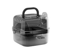 Hamster Carrier Wheel Box, Breathable Hamster Transport Case, Portable Small Animal Cage with Water Bottle Holder, Compact Carrier for Guinea Pigs, Mouse, , Chinchilla, Outdoor Travel, Wanderau