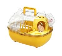 Hamster Carrier with Water Bottle Portable Transparent Cover