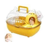 Hamster Carrier with Water Bottle Portable Transparent Cover