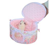 Hamster Carry Bag - 20cm Waterproof Travel Case with Adjustable Shoulder Strap, Heavy Duty Carrying | Portable Pet Carrier Safe Ventilated Bag Chinchilla B