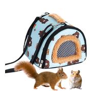 Hamster Carry Bag | Winter Cold Weather Pouch - Shoulder Carry Bag for Chinchilla, Camping, Moving Shuttle, Chinchilla, Chameleon, Reptiles, Lizards, Gecko Leopard