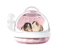 Hamster Carry Case - PP, 7.32x6.3 Inch, Travel Cage for Small Animals, Ventilated Design | Portable Pet Carrier with 180° Front Opening, Hamster Bag for PE