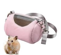 Hamster Carrying Bag:Warm Plush Small Animal Travel Bag Travel Case for Small Animal Outings with Mesh Window,Lizards Carrier Cage,p