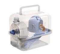 Hamster Carrying Case - Breathable Outing Container, Travel Safe Hamster Bag | Transparent Pet Travel Crate with Adjustable Strap Design, Outdoor Transport Case for Road Walking Park