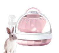 Hamster Carrying Case | Portable Small Animal Travel Cage | Panoramic Guinea Carrier with Detachable Water Bottle | Ideal for Hamsters, Rabbits, and Small Pets the Go