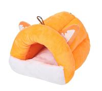 Hamster Cave Bed - Plush Warm Small Pet Nest | House for Dwarf Hamsters, Hedgehogs, Bearded Dragons, Sugar Gliders, Guinea Pigs, Winter Sleeping Bed for Indoor Cage or Travel