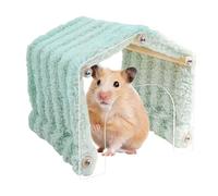 Hamster Cave Tunnel, Small Animal Tunnel Pet Cave with Entrance - Cuddly Plush House as a and Resting Place for Hamsters, Hedgehogs & Chinchillas Indoor and Outside the Cage