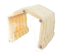 Hamster Cave Tunnel | Small Animal Tunnel Pet Cave with Entrance | Cuddly Plush House as and Resting Place for Hamsters, Hedgehogs & Chinchillas Inside and Outside the Cage