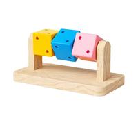 Hamster Chew Cube - Guinea Pig Toy - Bite-Proof Natural Wood Hamster Chew Cube for Rabbites, Chinchillas and Small Animal Cage Accessories, Provides a Bite-Proof Experience Without Uncomfortable