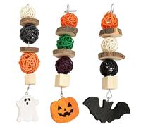 Hamster Chew Toy - 5 x 3 x 3 cm Halloween Teeth Knee | Hanging toy with buckle, spooky holiday motifs for chinchilla, ferret, squirrel, small birds and house