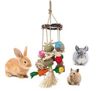 Hamster Chew Toys, 10x43cm Natural Teeth Grinding Chew Toys Boredom Breakers - Edible Gnawing Treat Natural Boredom Relief For Small Animals Pets Chinchillas Ferrets Hamsters